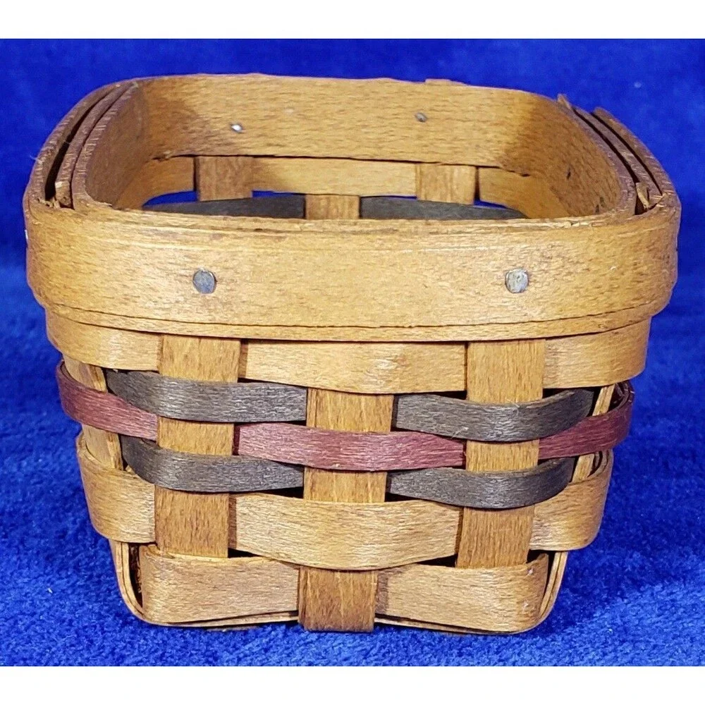 Longaberger 1994 Father's Day Business Card Basket Set - Father's Day Paisley